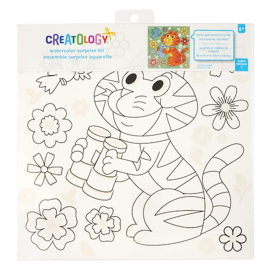 Color Your Own Cat Watercolor Surprise Kit by Creatology&#x2122;